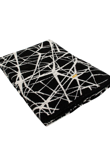 Knitted Scattered Pattern Throw