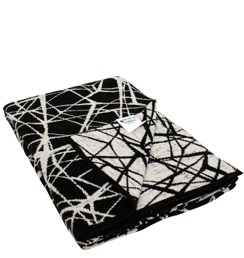 Knitted Scattered Pattern Throw
