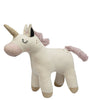 Knitted Soft Toy Ivory Gold Lurex Unicorn