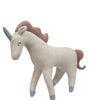 Knitted Soft Toy ivory Unicorn