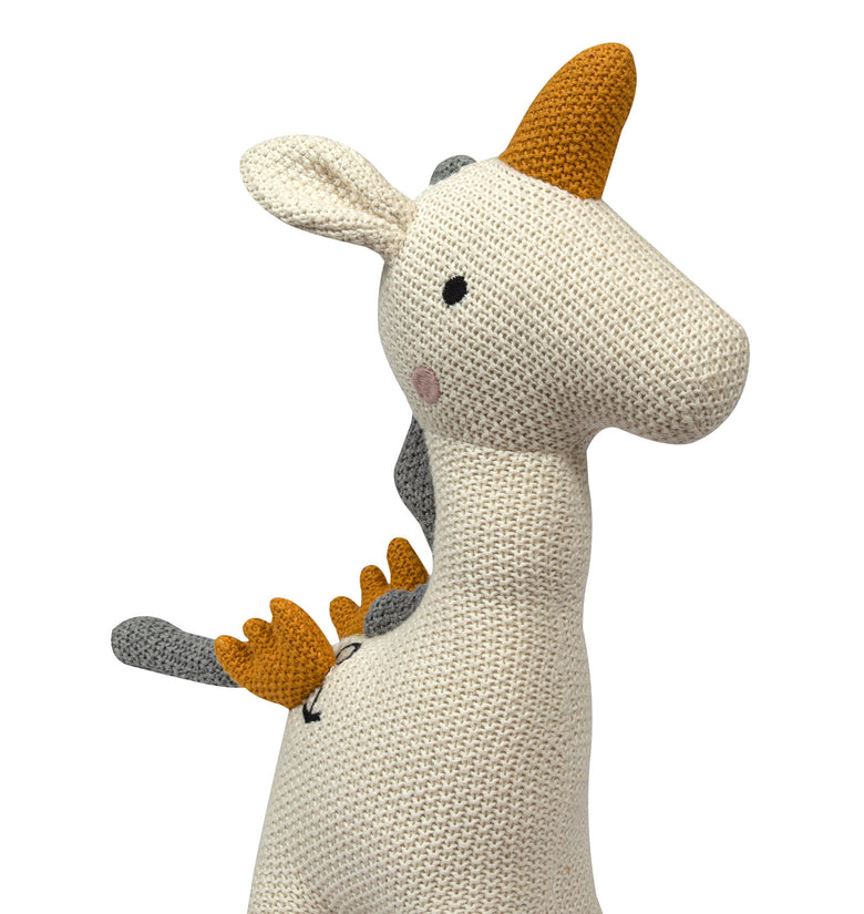 Knitted Soft Toy wing unicorn