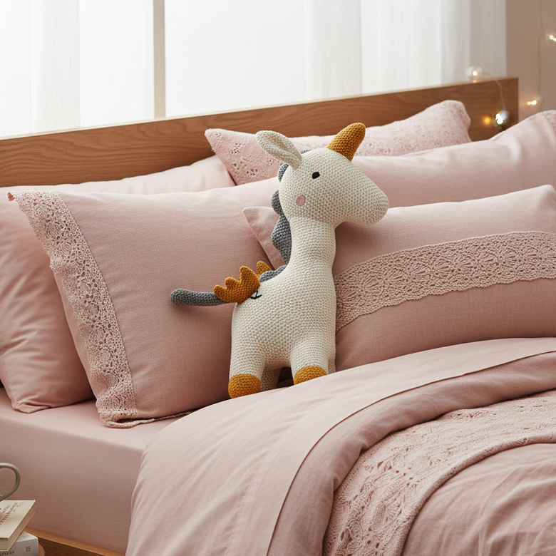 Pomme Cotton Knitted Unicorn with Wings