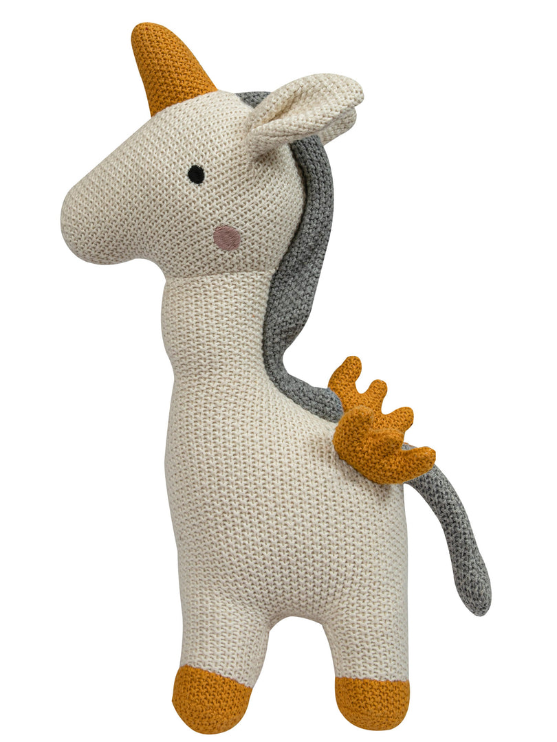 Knitted Soft Toy wing unicorn