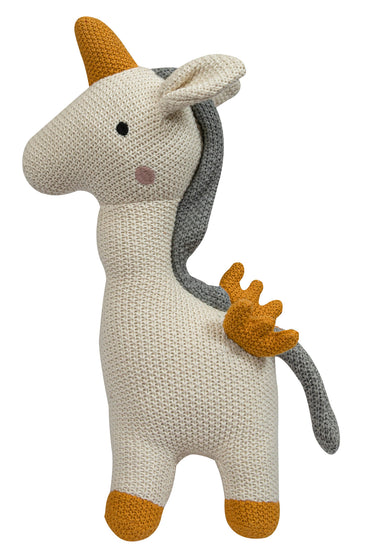 Knitted Soft Toy wing unicorn