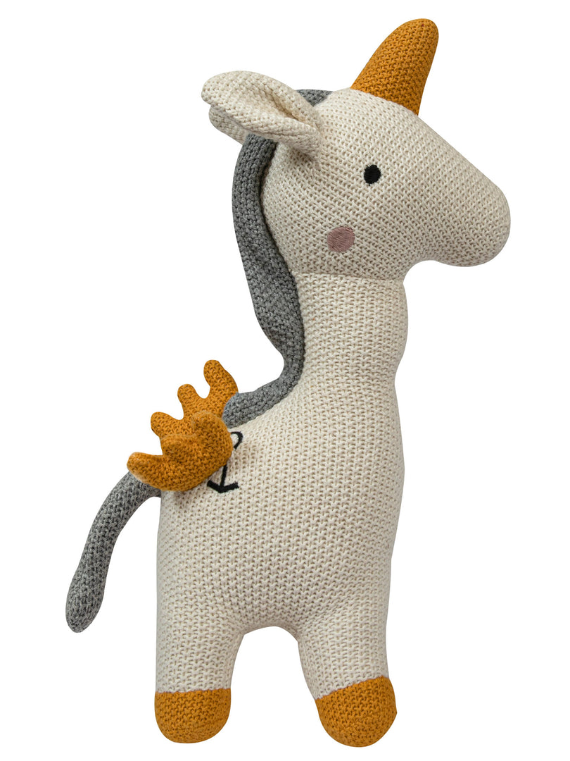 Knitted Soft Toy wing unicorn