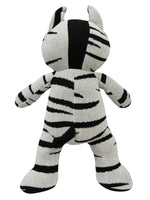 Load image into Gallery viewer, Knitted Soft Toy Standing Zebra