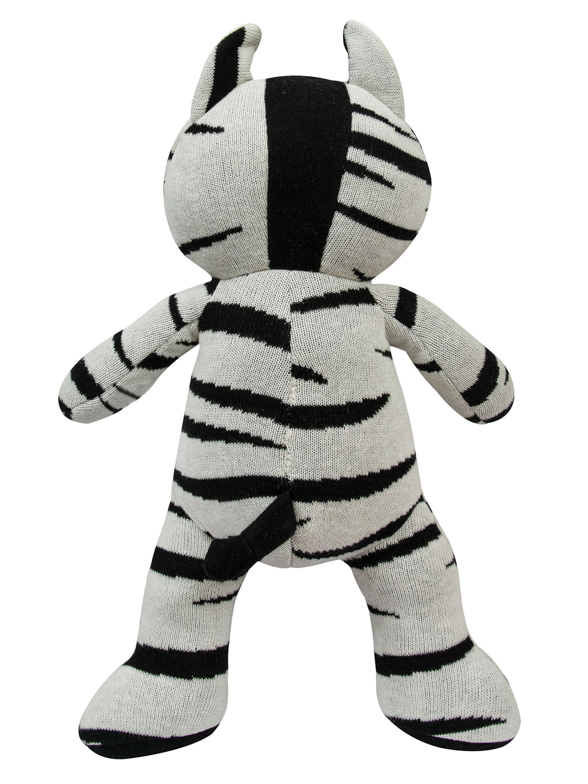 Pomme Soft Knitted Standing Zebra