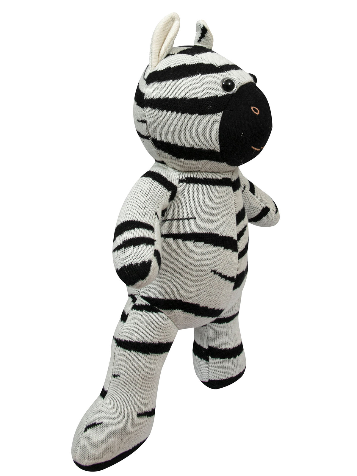 Pomme Soft Knitted Standing Zebra
