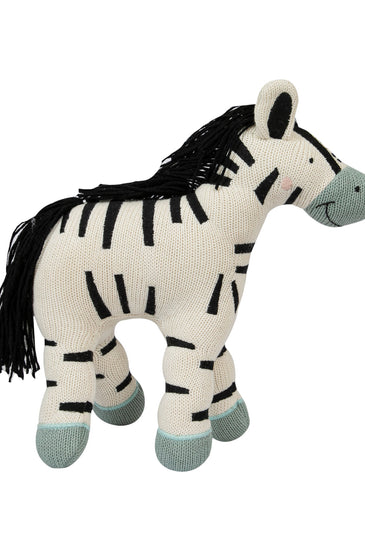 Knitted Soft Toy Moss Knit Zebra