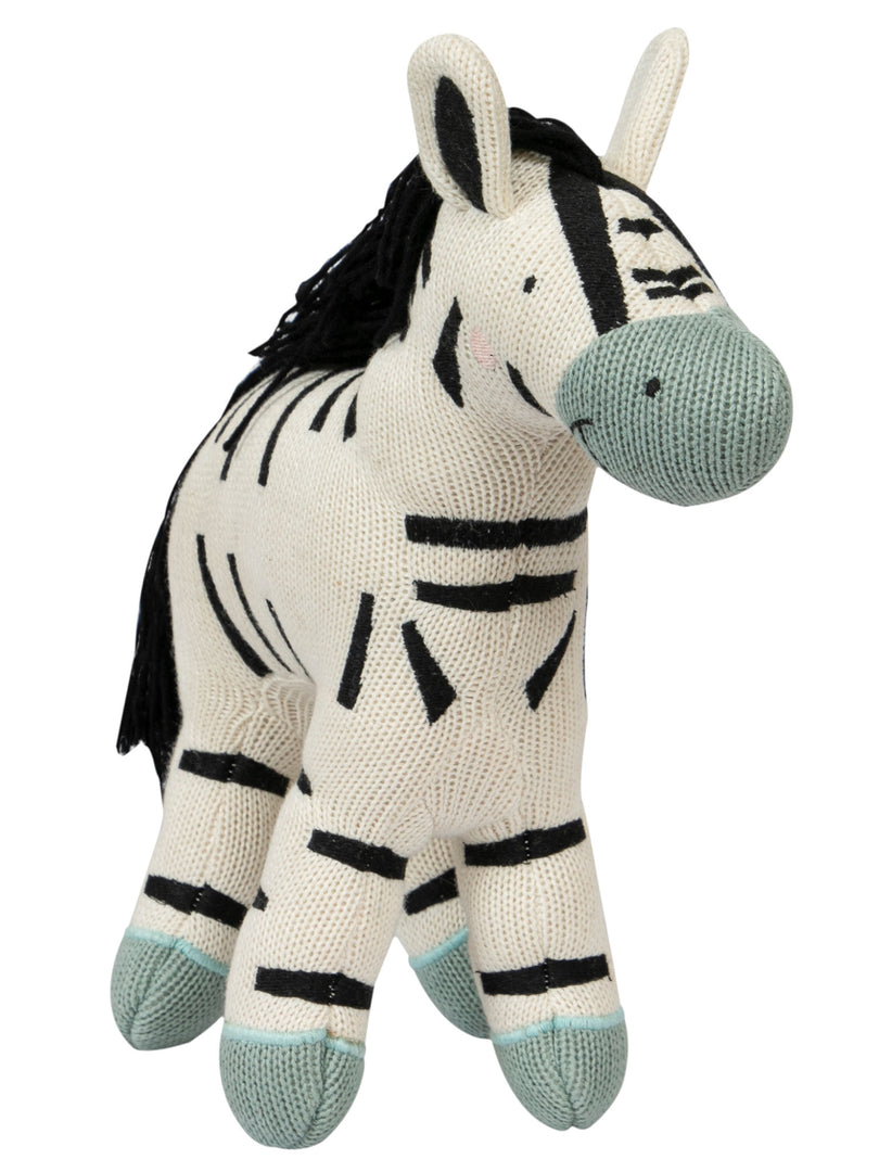 Knitted Soft Toy Moss Knit Zebra