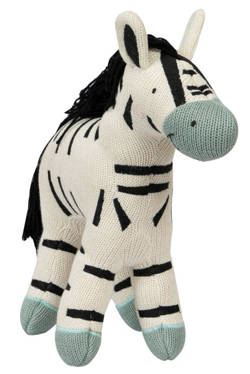 Knitted Soft Toy Moss Knit Zebra