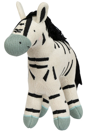 Knitted Soft Toy Moss Knit Zebra
