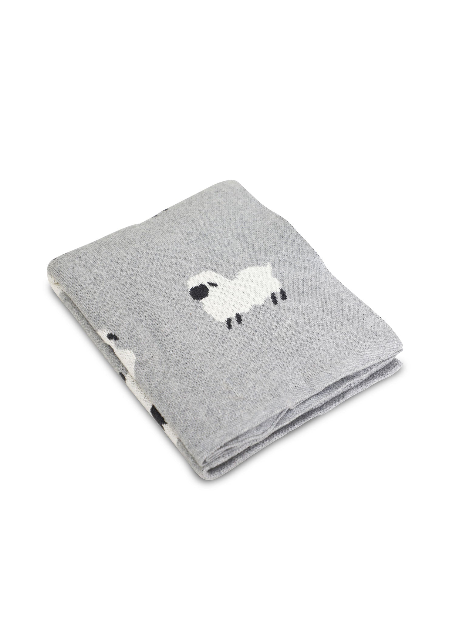 Cute Sheep Pattern Knitted Baby Blanket