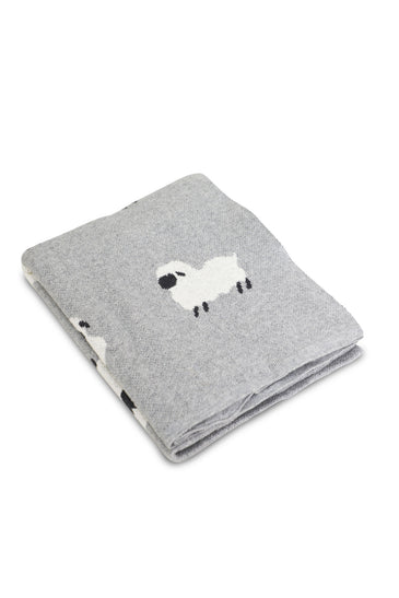 Cute Sheep Pattern Knitted Baby Blanket