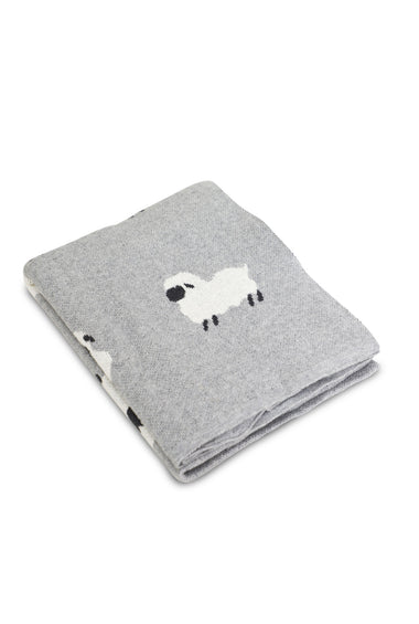 Cute Sheep Pattern Knitted Baby Blanket
