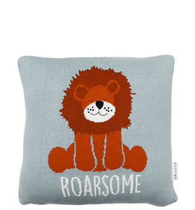Roarsome Knitted Baby Cushion Cover