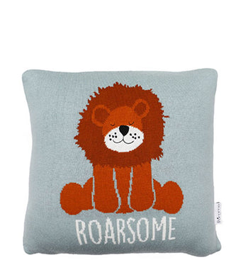 Roarsome Knitted Baby Cushion Cover