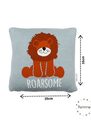 Roarsome Knitted Baby Cushion Cover
