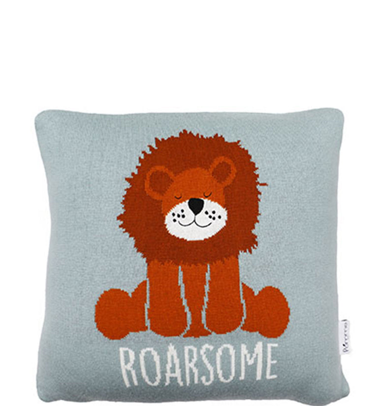 Roarsome Knitted Baby Cushion Cover