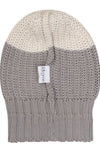 Cotton knitted Winter Cap For Women Ivory and Pale Whisper