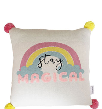 Stay Magical Knitted Baby Cushion Cover
