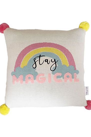 Stay Magical Knitted Baby Cushion Cover