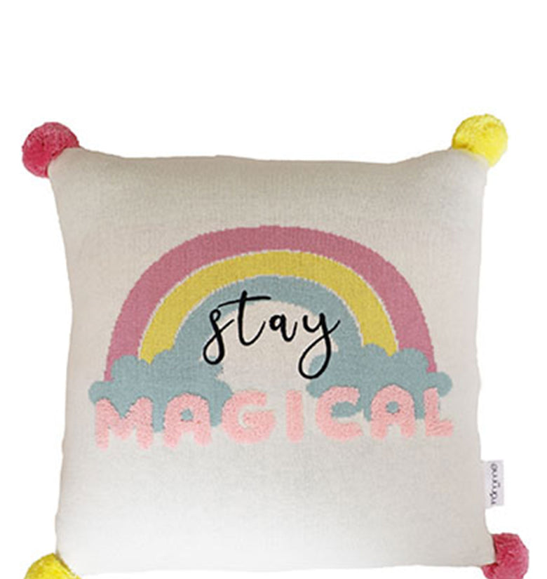 Stay Magical Knitted Baby Cushion Cover