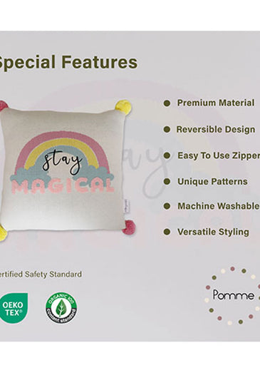 Stay Magical Knitted Baby Cushion Cover