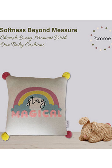Stay Magical Knitted Baby Cushion Cover