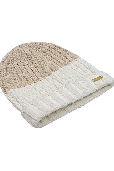 Knitted Cap -- Bleached Sand + Ivory