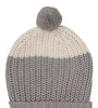 Cotton knitted Winter Cap For Women Ivory and Pale Whisper