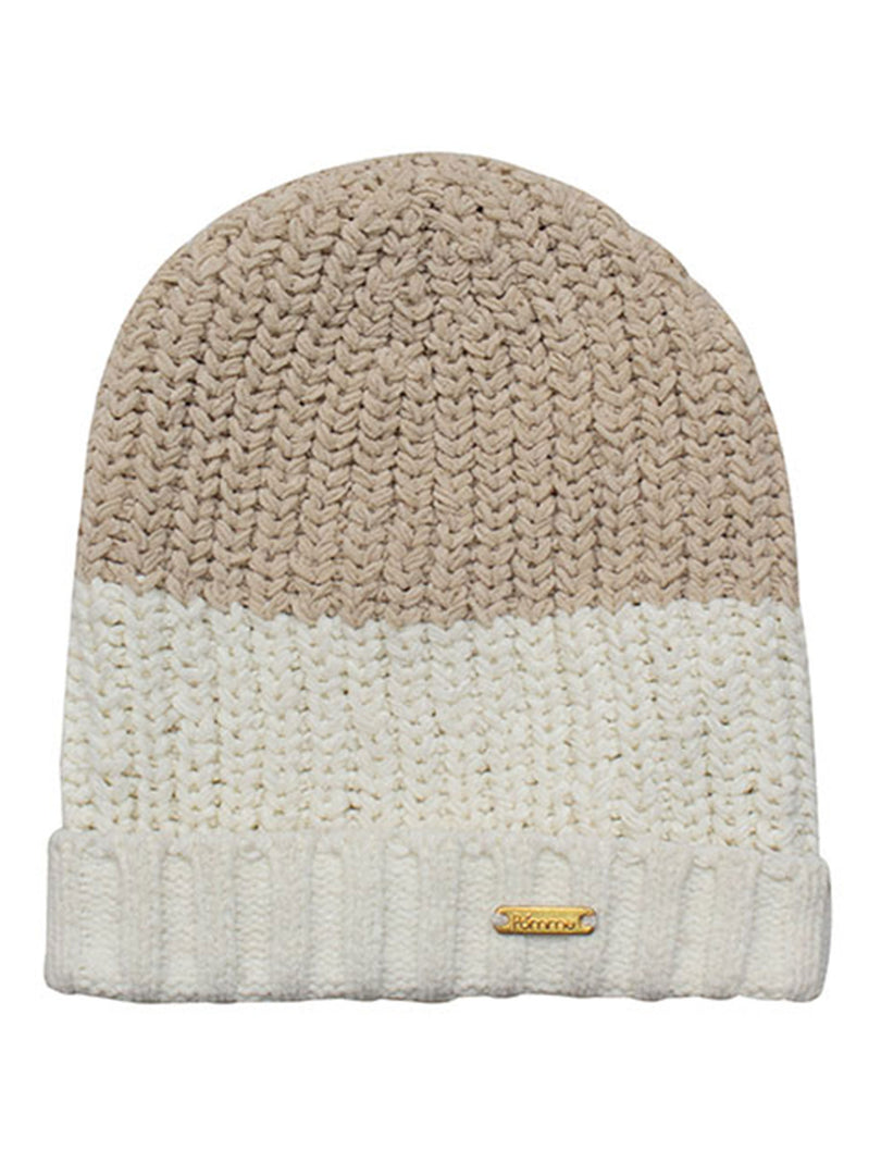 Knitted Cap -- Bleached Sand + Ivory