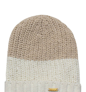 Knitted Cap -- Bleached Sand + Ivory