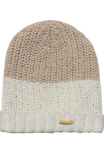 Knitted Cap -- Bleached Sand + Ivory