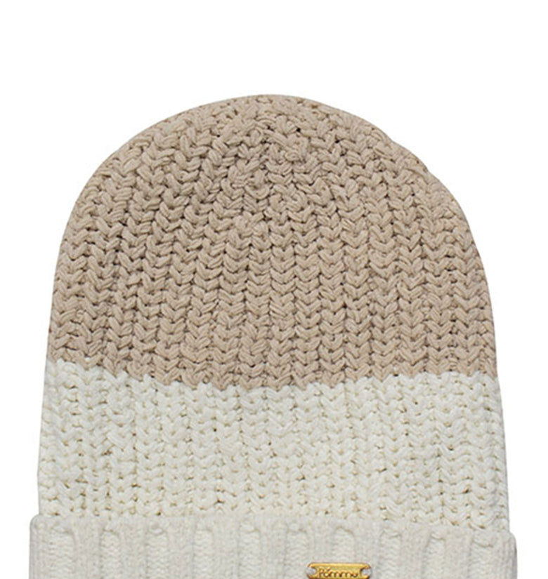 Knitted Cap -- Bleached Sand + Ivory