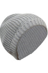 Cotton knitted Winter Cap For Women -- Med Grey