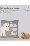Follow Dreams Pattern Knitted Baby Cushion Cover