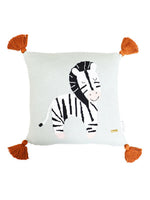 Load image into Gallery viewer, Zebra Pattern Knitted Baby Cushion Cover
