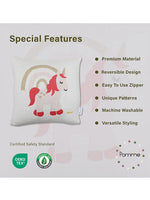 Load image into Gallery viewer, Unicorn Pattern Knitted Baby Cushion Cover
