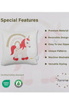 Unicorn Pattern Knitted Baby Cushion Cover