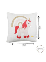 Load image into Gallery viewer, Unicorn Pattern Knitted Baby Cushion Cover