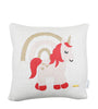 Unicorn Pattern Knitted Baby Cushion Cover