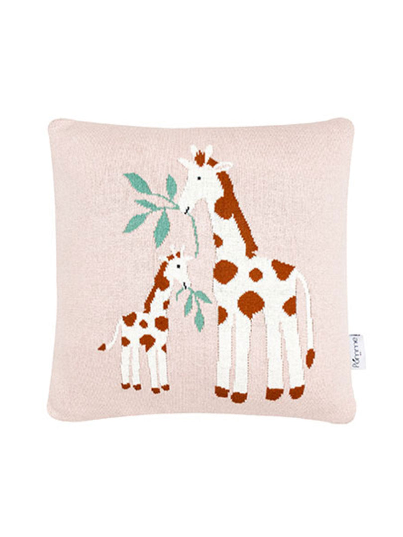 Giraffe Tree Pattern Knitted Baby Cushion Cover