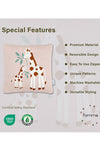 Giraffe Tree Pattern Knitted Baby Cushion Cover