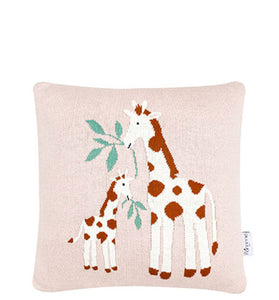 Giraffe Tree Pattern Knitted Baby Cushion Cover