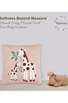 Giraffe Tree Pattern Knitted Baby Cushion Cover
