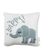 Happy Elephant  Pattern Knitted Baby Cushion Cover