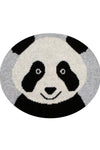 Cotton Knitted Gray Panda Bib Apron