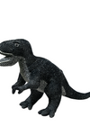 Knitted Soft Black Dinosaur Toy