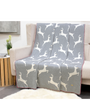 Cotton Knitted Grey Deer Throw